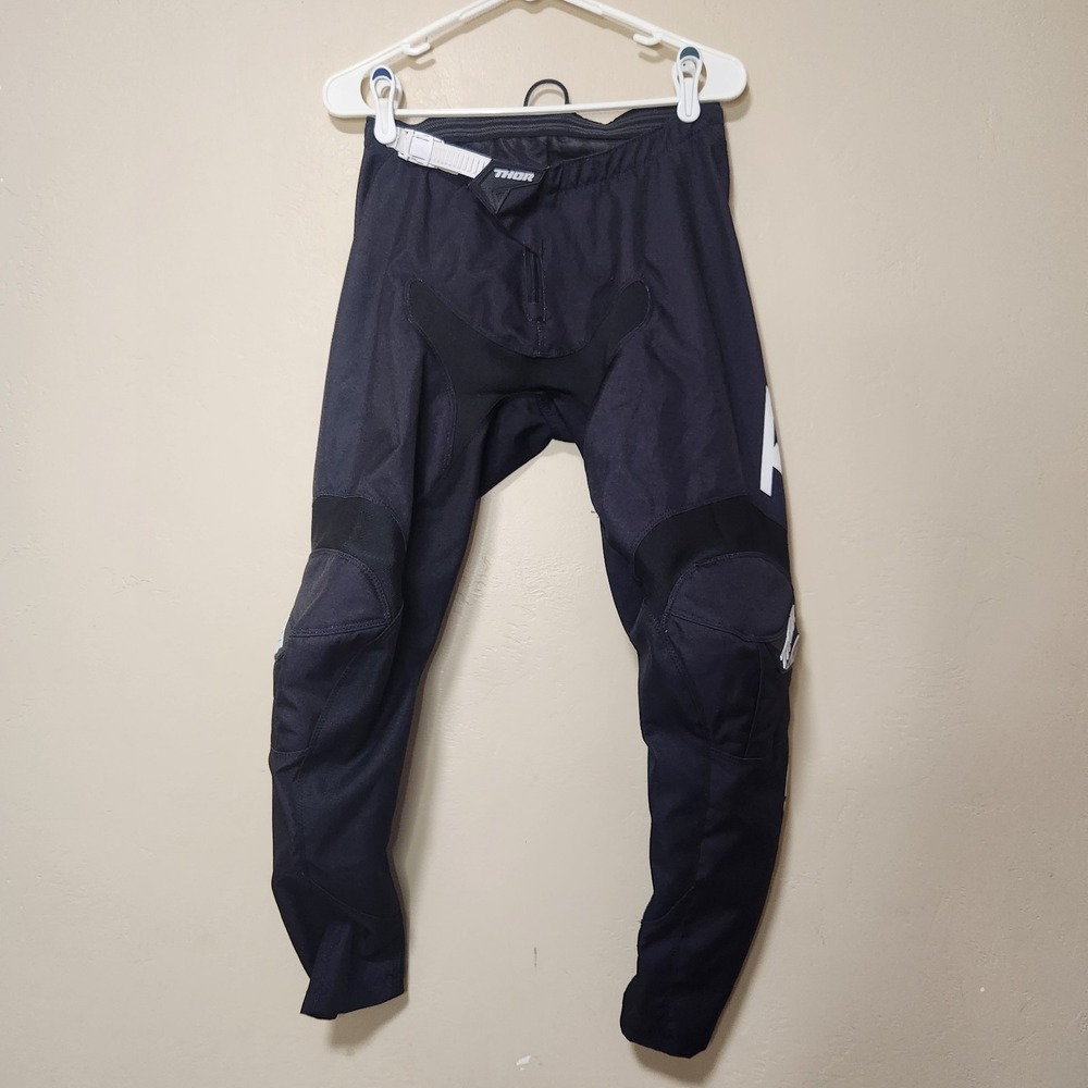 Thor Sector Black Motocross Motorcycle Riding Pants Youth Size 28
